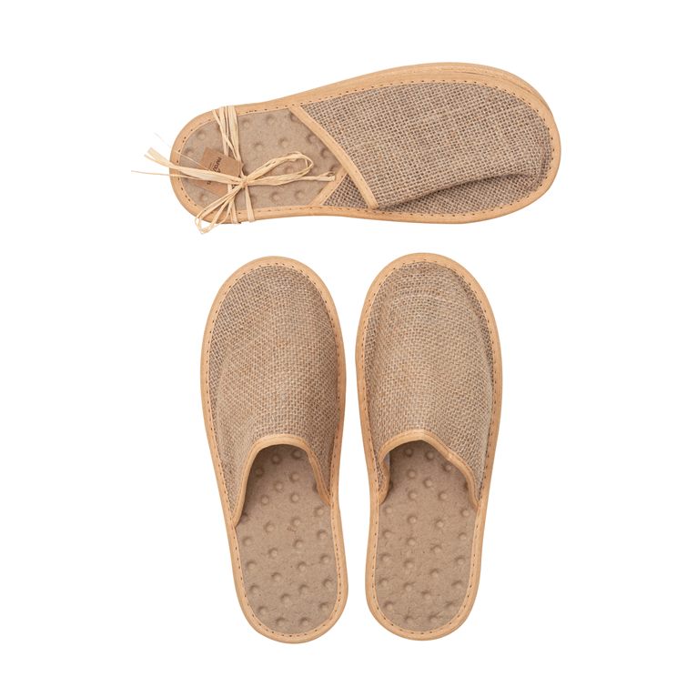 SLIPPER Jute SLIPPER Jute/Natural Jute with waterproof,paper pulp sole,non  slip(wrap in natural lafite grass) < Accessories & Slippers | Papoutsanis