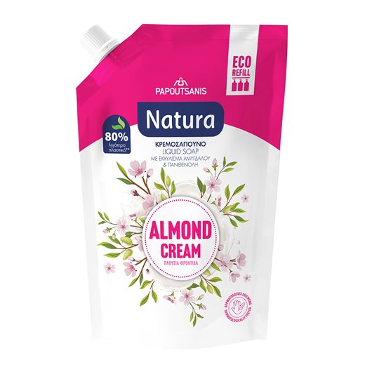 NATURA ΚΡΕΜΟΣΑΠΟΥΝΟ ΑΝΤΑΛΛΑΚΤΙΚΟ ALMOND CREAM 750ML